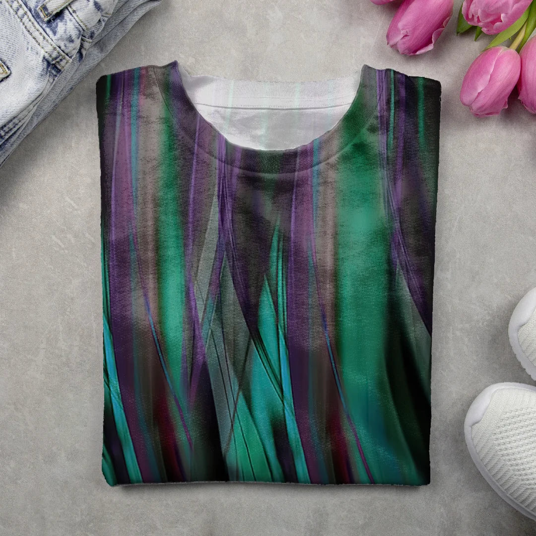 Casual Abstract Crew Neck Long Sleeve T-shirt