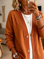 Women Spring/Fall Outerwear Casual Printing Abstract Long Sleeve Jacket