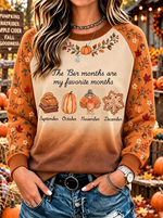 Women's Vintage Halloween Fall Heart In Skeleton Print Crew Neck Long Sleeve Sweatshirt