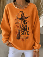 Casual Text Letters Crew Neck Long Sleeve Sweatshirt