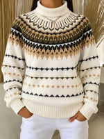 Women Ethnic Long Sleeve Comfy Vintage Sweater