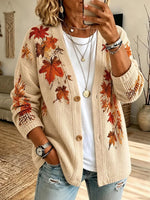 Casual Regular Fit Maple Leaf Others Jacket