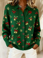 Women's Winter Christmas Art Printed Casual Top