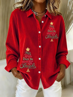 May Your Days Be Merry Bright Printed Women's Casual Comfortable Shirt