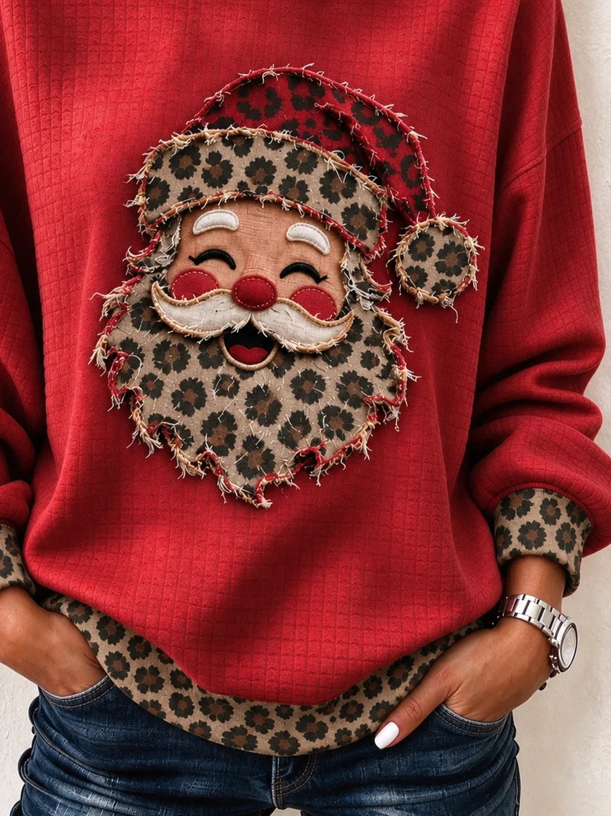 Casual Leopard Hoodie Daily Long Sleeve Hoodie