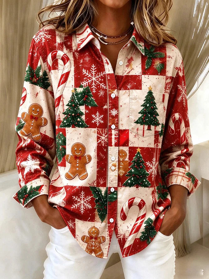 Women's Fun Playful Christmas Shirt