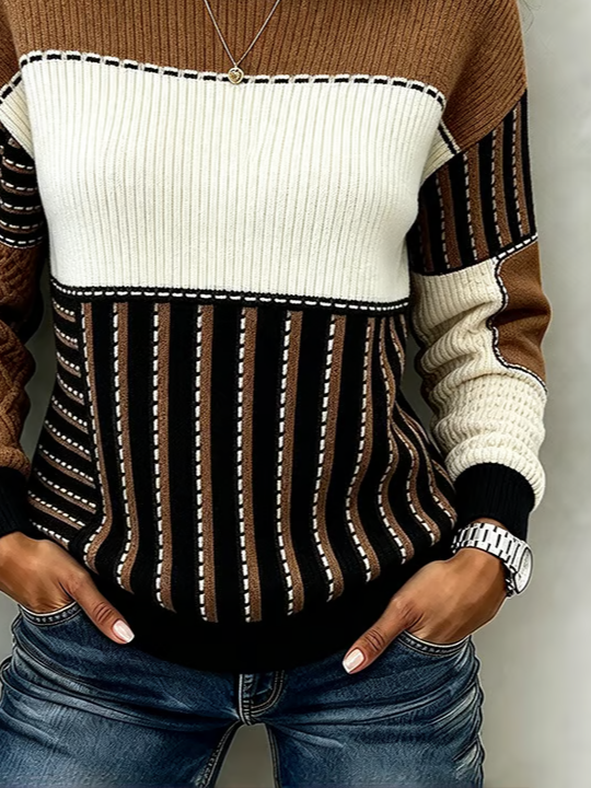Casual Abstract Crew Neck Long Sleeve Sweatshirt