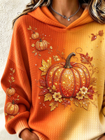 Casual Maple Leaf Hoodie Long Sleeve Hoodie
