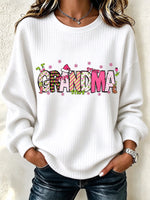 Casual Playful Christmas Daily Sweatshirt