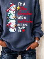 Vintage Humorous Christmas Casual Regular Fit Sweatshirt