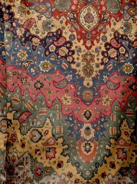 Ethnic Abstract Graphic Crew Neck Micro-elasticity Blouse