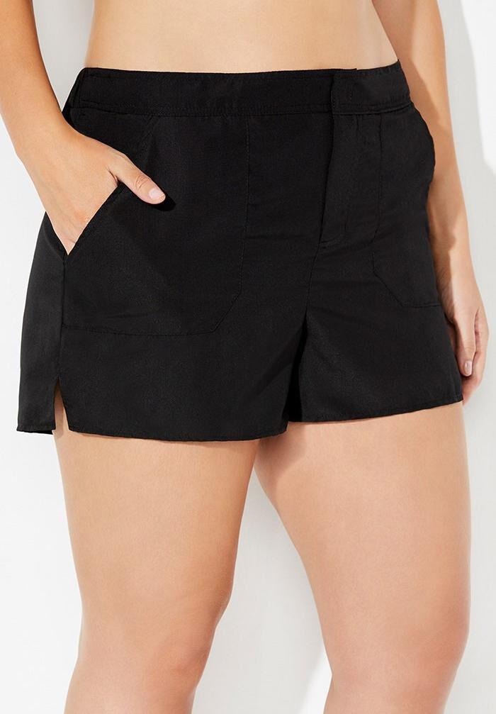 Ensemble tankini à imprimé floral et col rond avec short cargo