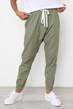 Women's Solid Color with Pockets Casual Sporty Pants
