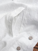 Women's Halter Solid Color Pockets Short Sleeves Blouse