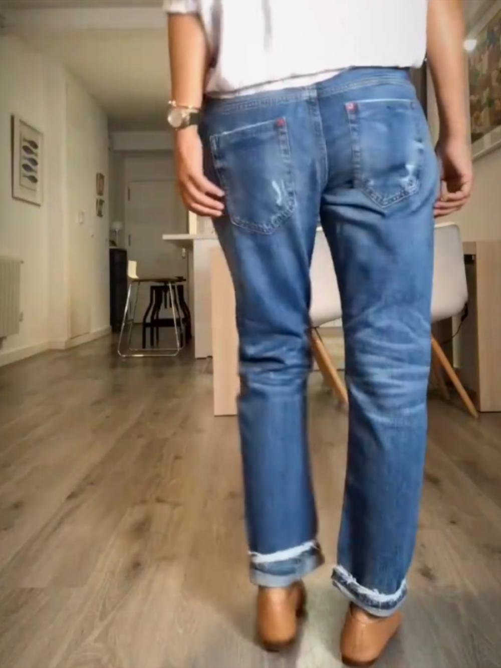 Trendy Loose Ripped Jeans