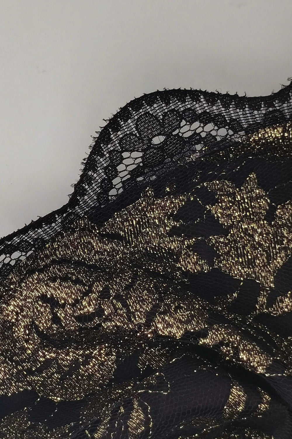 Black Lace Floral Embroidery V-Neck 3/4 Sleeve Elegant Midi Dress