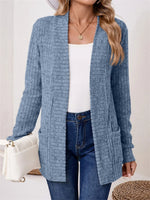 Vintage Plain Long Sleeve Comfy Knit Cardigan