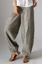 Solid Color Loose Casual Plain Pants