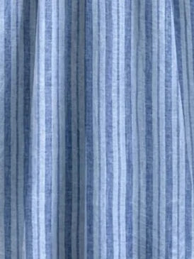 Women V Neck Three Quarter Sleeve Striped A-Line Midi Dress