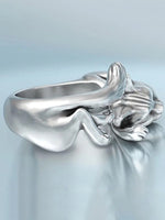 Lovely Cat Carving Adjustable Ring