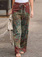 Casual Loose Ethnic Mandala Printed Pants