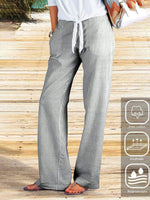 Striped Side Pocket Casual Pants