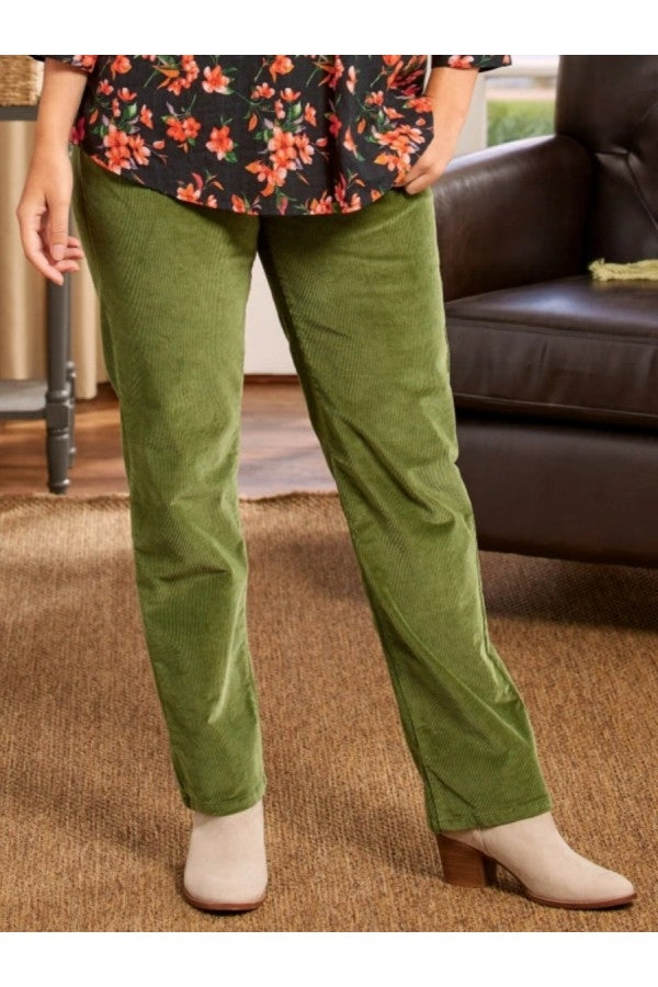 Solid Color Elastic Waist Casual Straight Leg Pants