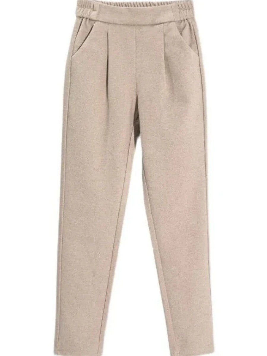 Plain Wool Comfy Pants