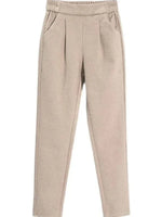Plain Wool Comfy Pants