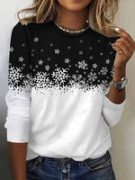 Winter Snowflake Casual T-Shirt
