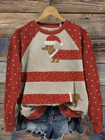 Festive Polka Dot Christmas Sweatshirt