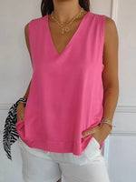 Casual V-neck Loose and Comfortable Tank Top