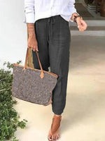 Casual Solid Color Trousers