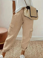 Casual Beige Cargo Pants
