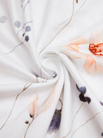Casual Floral Print Crew Neck Long Sleeve Daily Loose Blouse