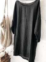 Casual Solid Crew Neck Blouse