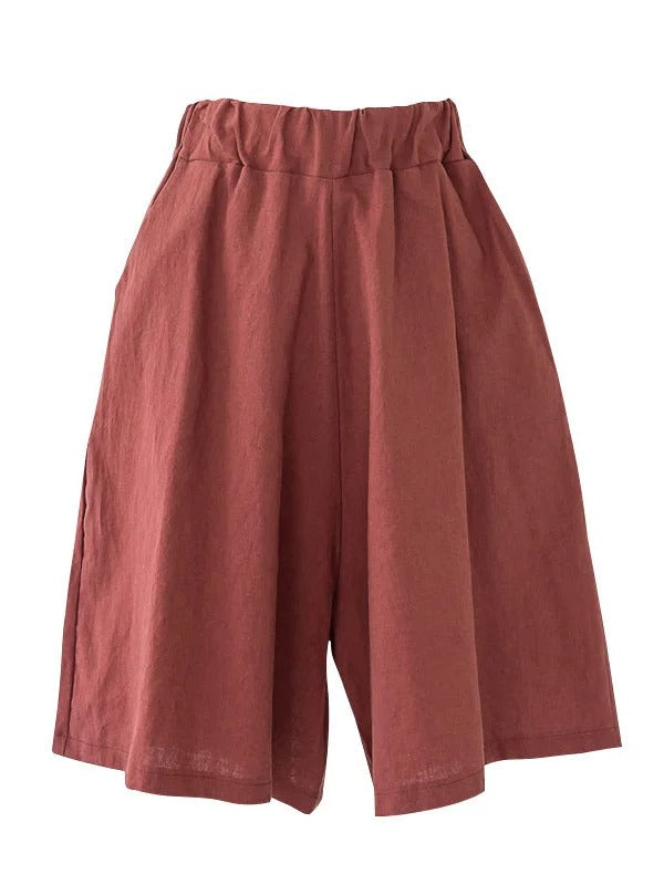 Cotton Plain Cotton Casual Straight Pants