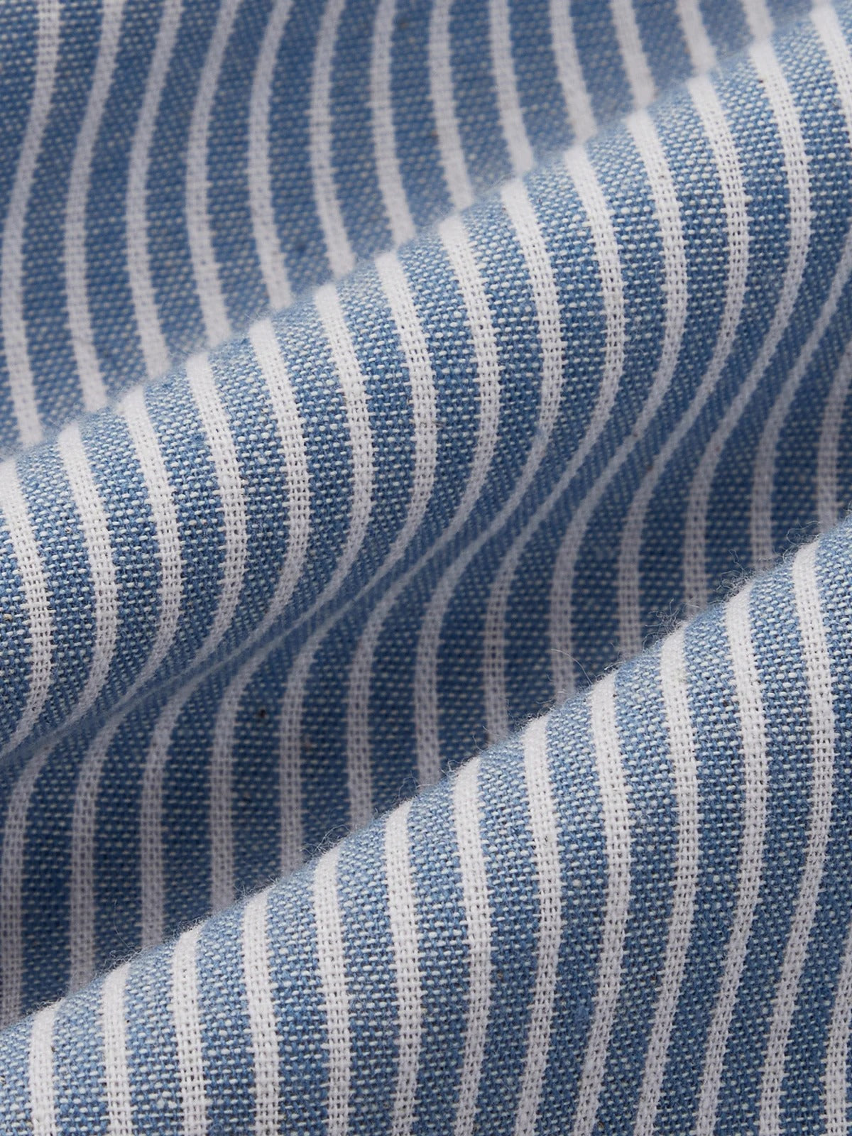 Women's Shirt Collar Short Sleeve Striped Regular Loose Blouse