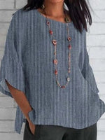 Blue Stripe Half Sleeve Casual Shirt