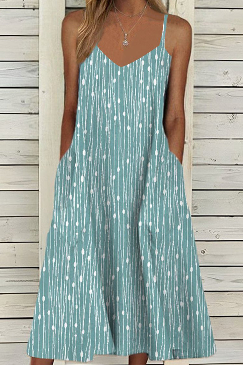 Floral Two-Piece Tank Dress With Open Front