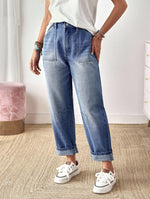 Stretch Jeans With Side Pockets