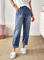 Stretch Jeans With Side Pockets