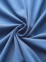 Casual Plain Loose Crew Neck Short Sleeve Button Linen Dress