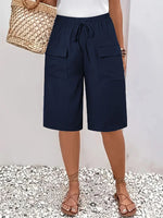 Mid Waist Fit Plain Straight Pants