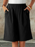 Casual Loose Fit Elegant Plain Pants