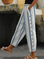 Loose Striped Casual Pants