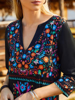 V Neck Boho Regular Fit Midi Dress