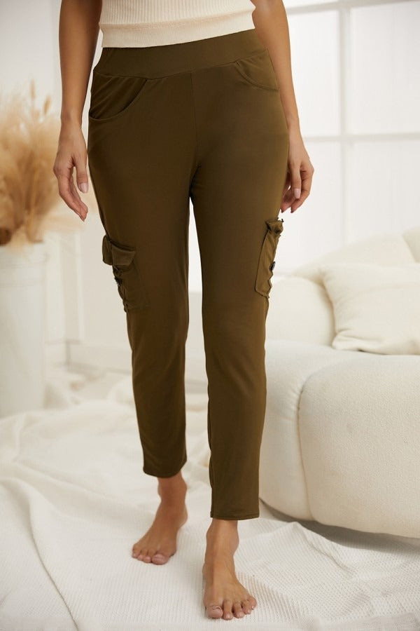 Women's Soft Leggings Back Pockets Yoga Pants