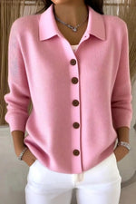 Women Casual Plain Long Sleeve Comfy Cardigan