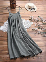 Plaid Casual Round Neck Short Sleeves Maxi Two Piece Dress